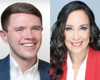 James Talarico and Monica De La Cruz