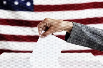 Hand casting a ballot